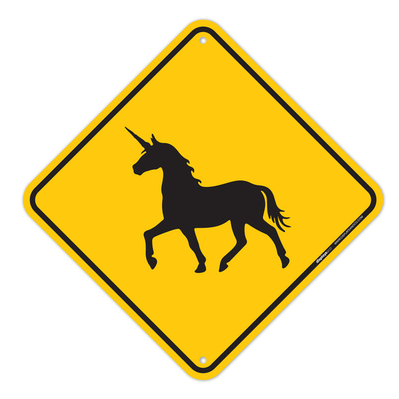 Unicorn Crossing Sign - 10x10